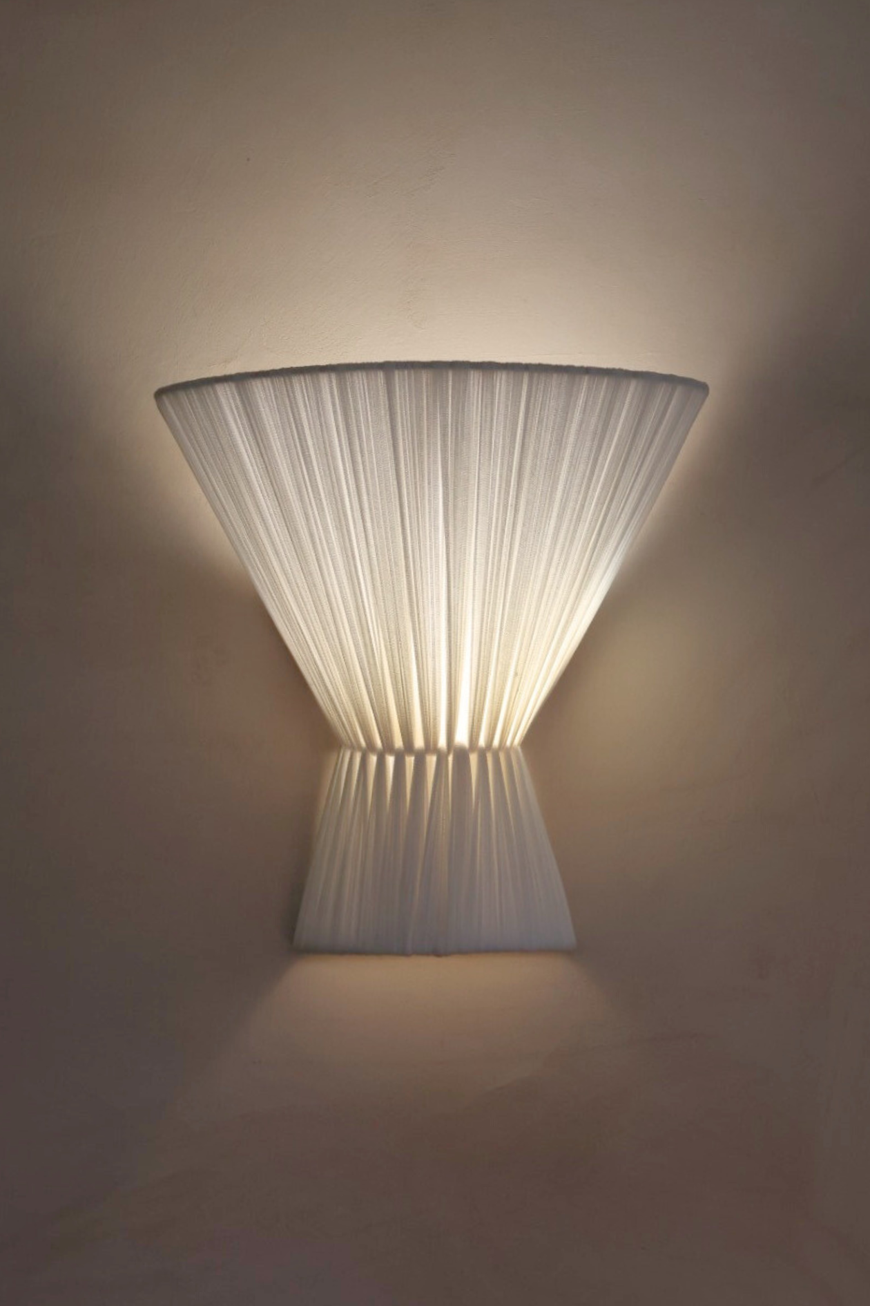 Flume Cloth Wall Light - Off White