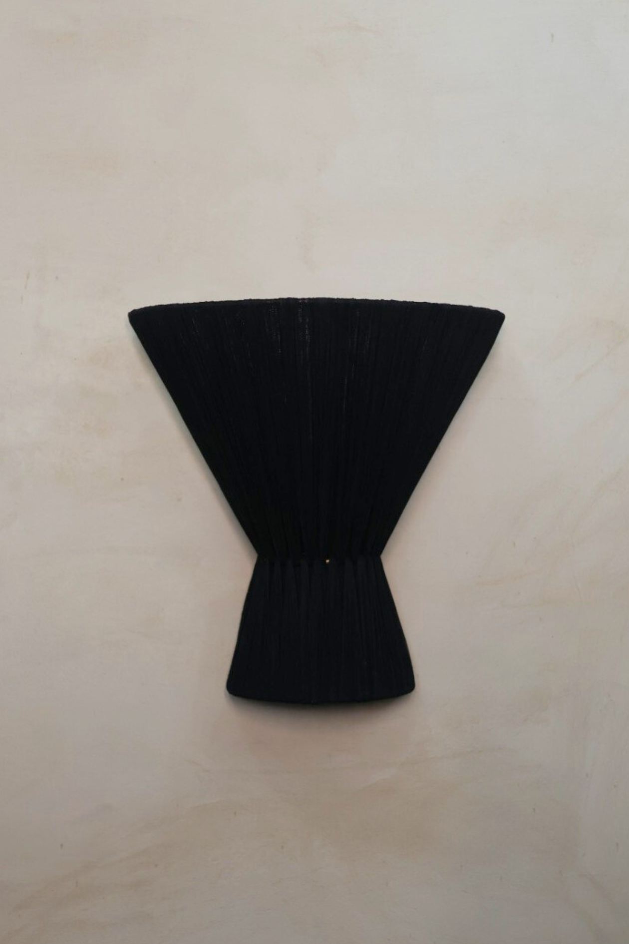 Flume Cloth Wall Light - Black