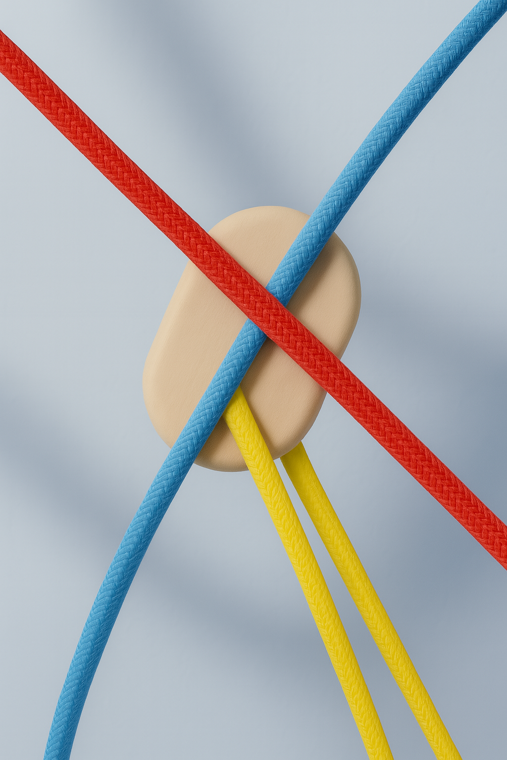 Ceiling Pendant Kit E27 - Red nylon electrical cable