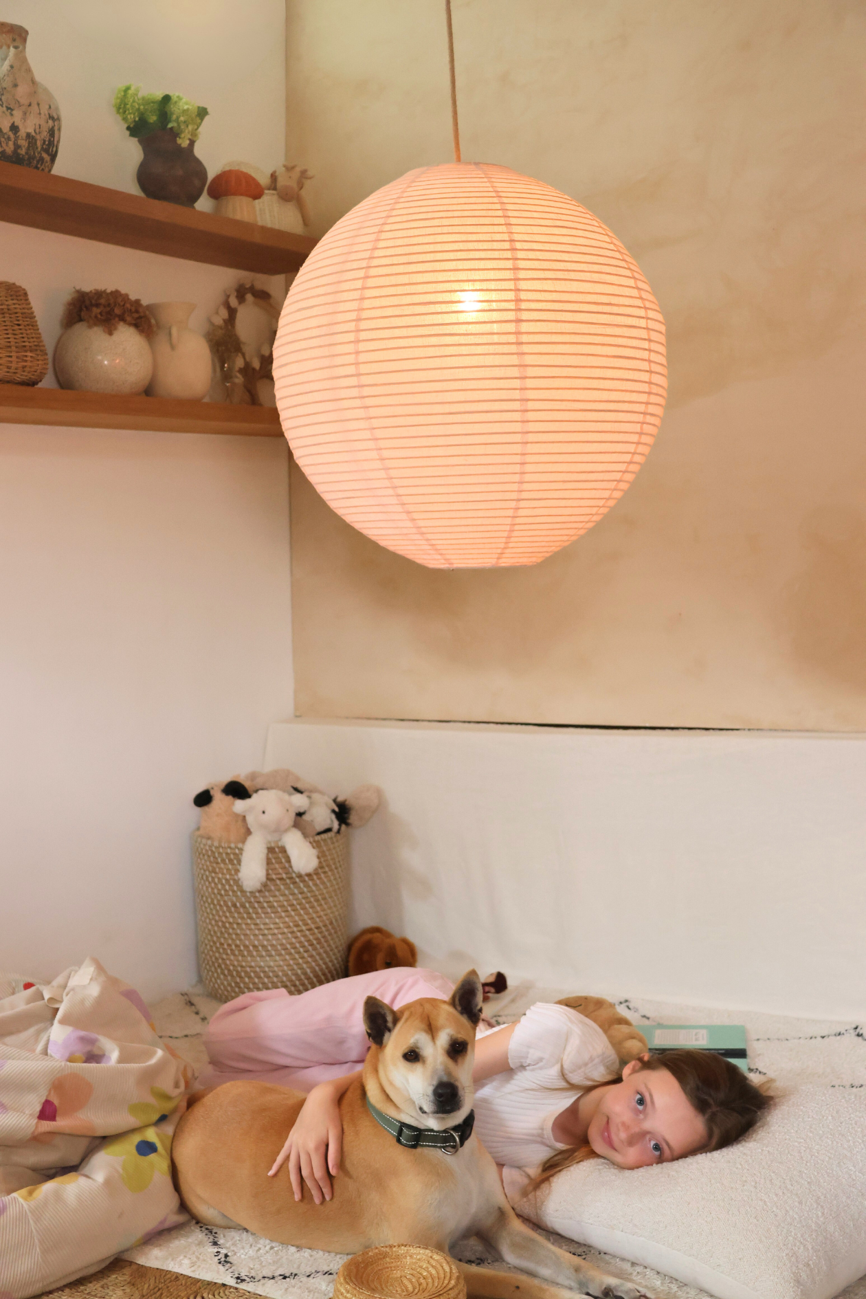 Empire Shade - Blush Linen