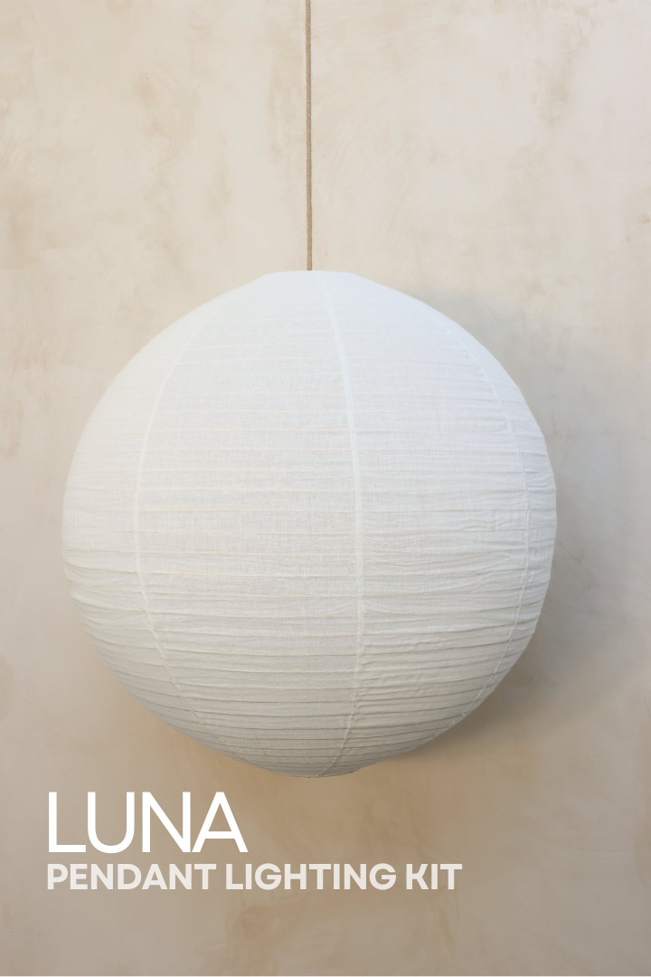 LUNA Pendant Bundle Kit in Off-White Linen