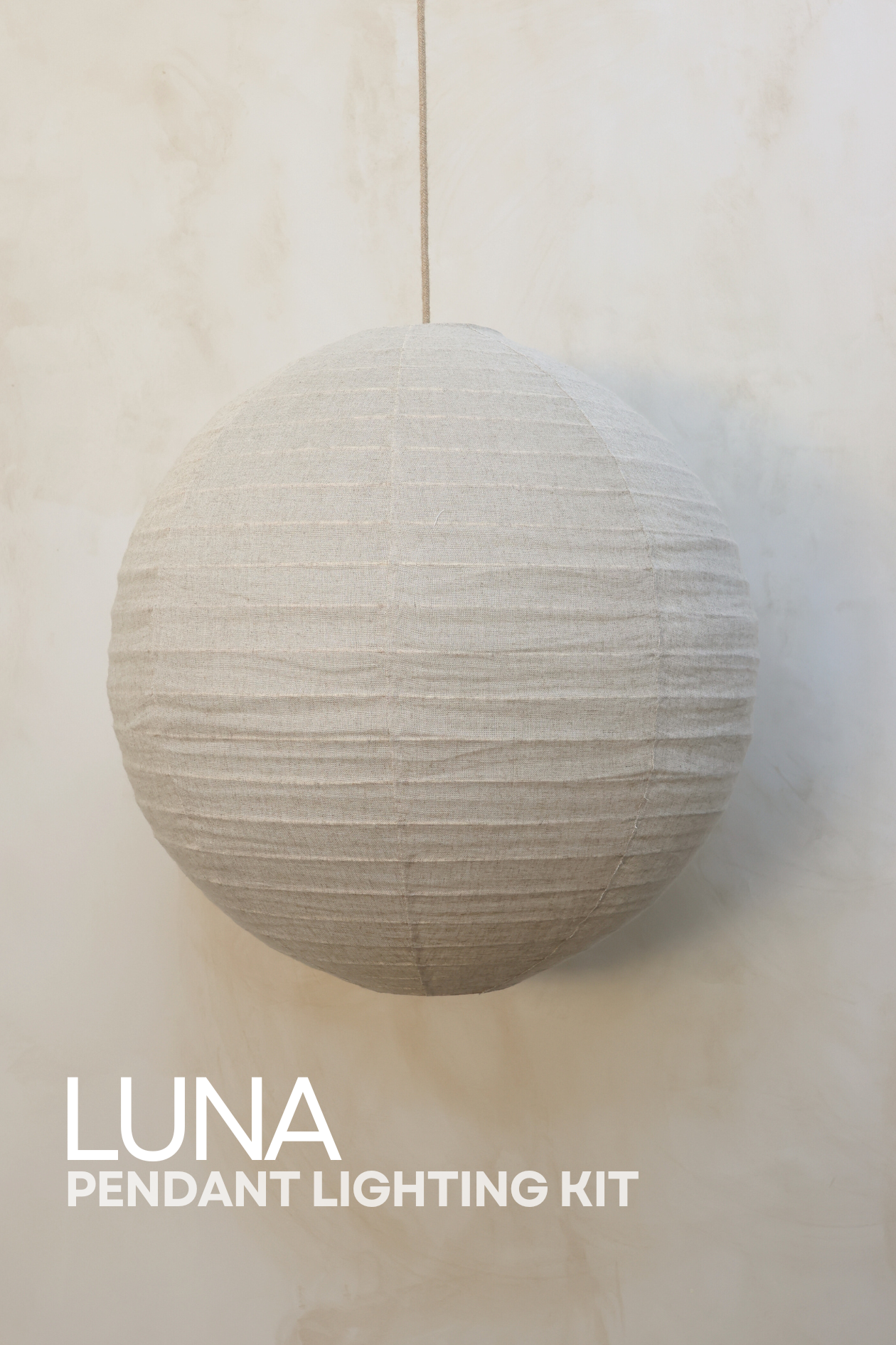 LUNA Pendant Bundle Kit in Taupe Linen