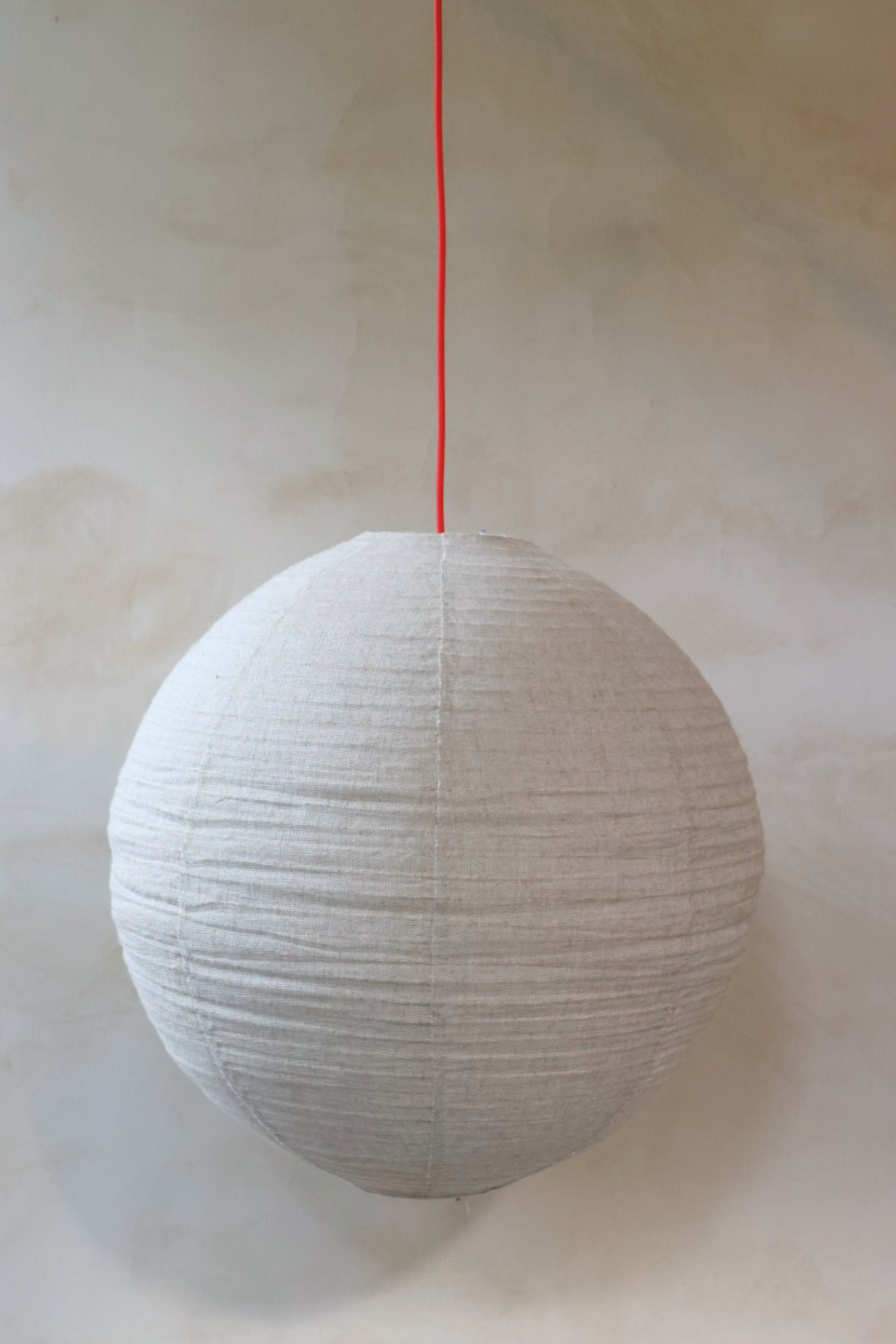 Ceiling Pendant Kit E27 - Red nylon electrical cable