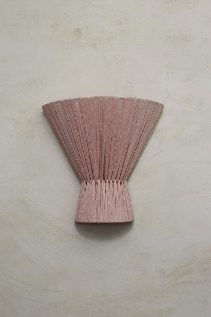 Flume Cloth Wall Light - Blush
