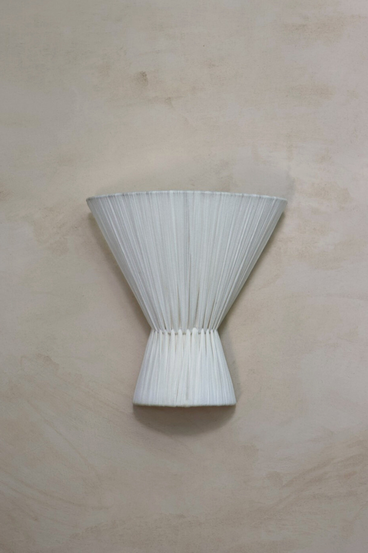 Flume Cloth Wall Light - Off White