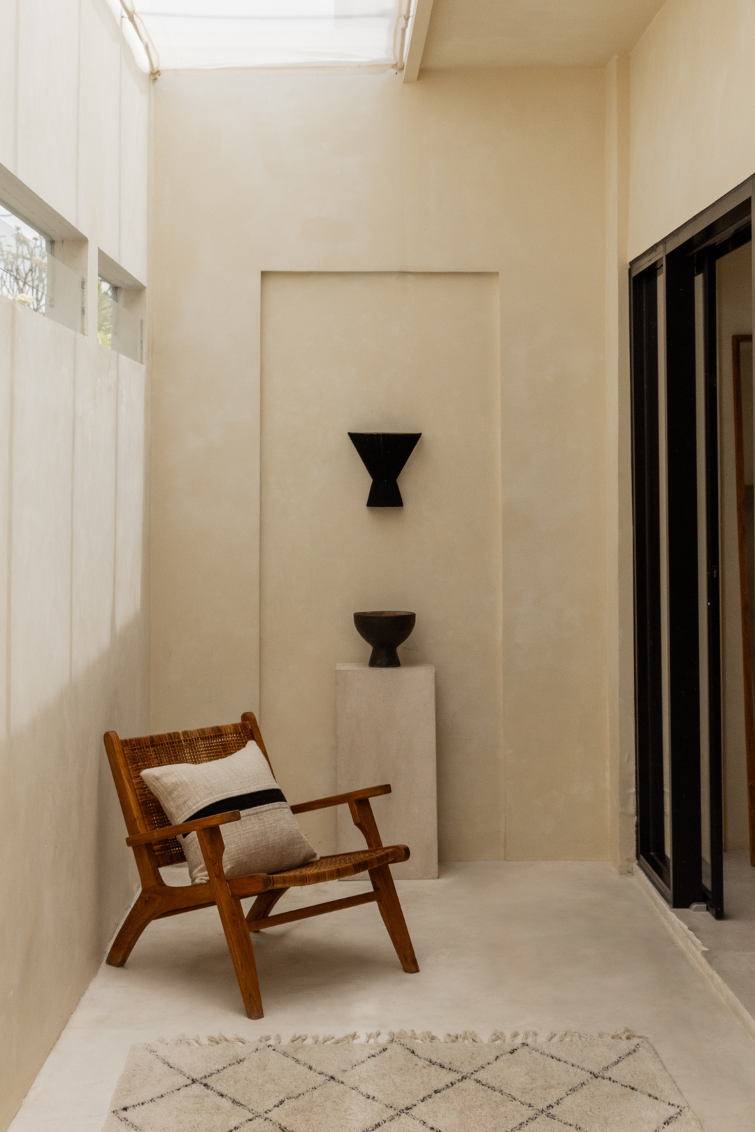 Flume Cloth Wall Light - Black