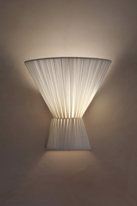 Flume Cloth Wall Light - Off White