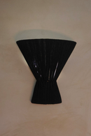 Flume Cloth Wall Light - Black