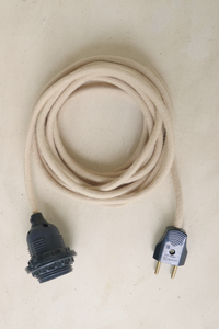 Linen Covered Plug-in Electrical Cable E27 | US, AU & EU Plugs