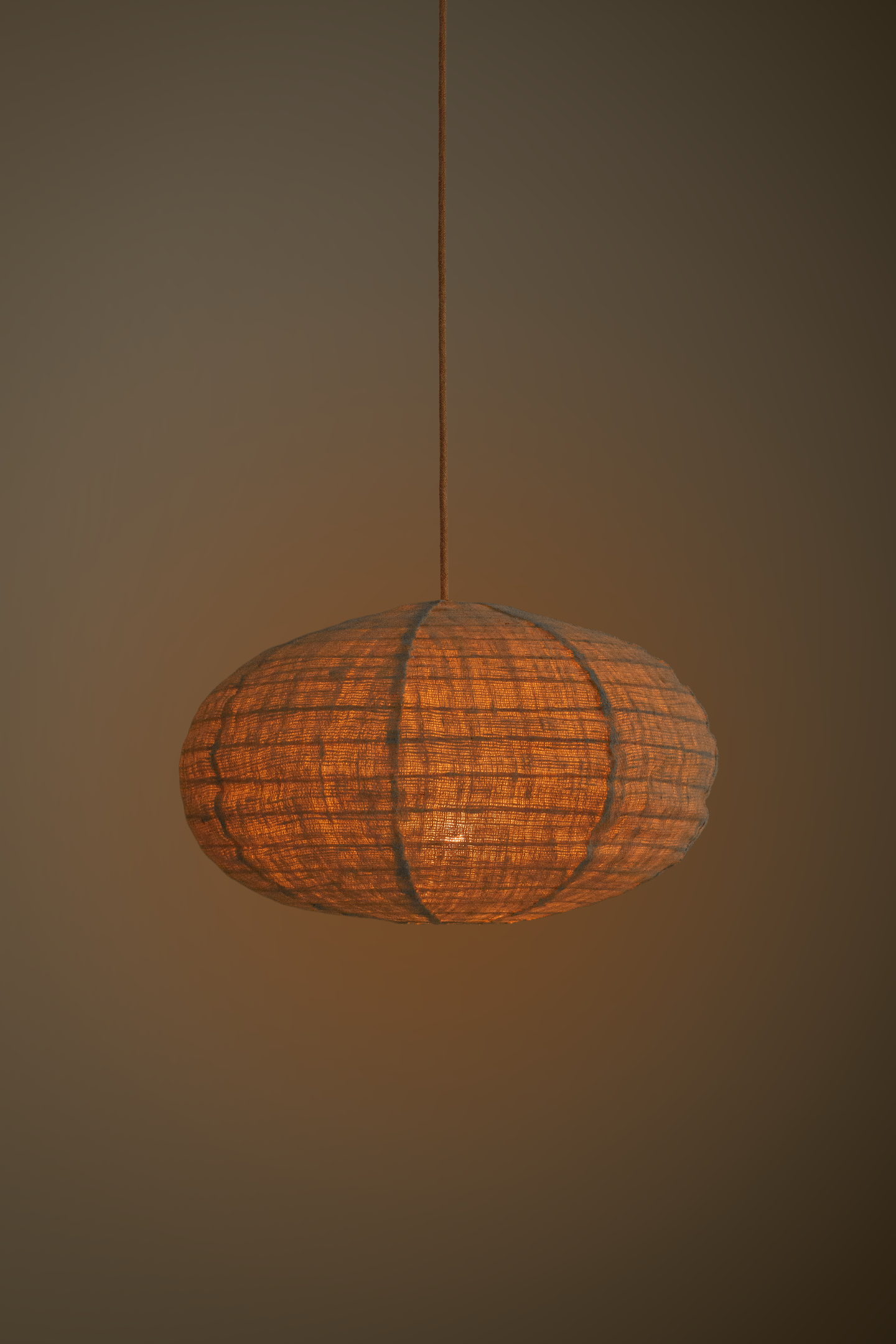 Dome woven cotton light shade