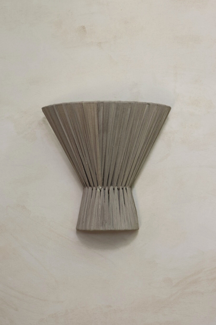 Flume Cloth Wall Light - Clay