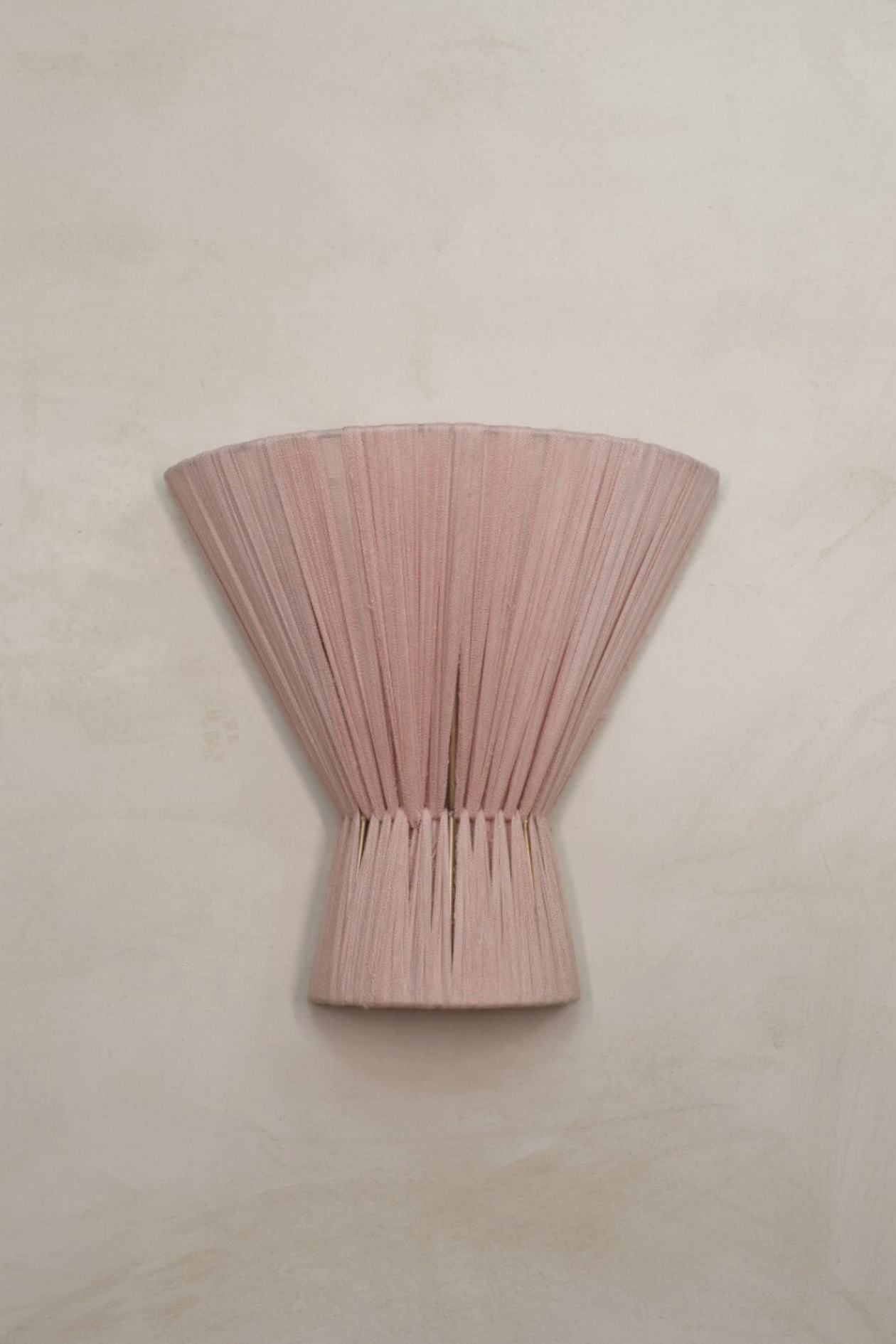 Flume Cloth Wall Light - Blush