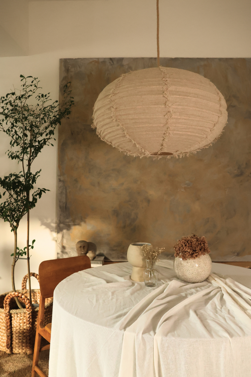 Dome Linen Shade