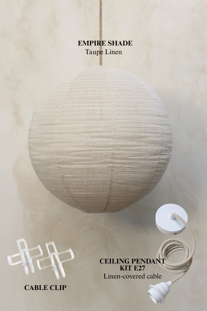 EMPIRE Pendant Bundle Kit in Taupe Linen