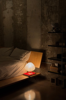 Frank bedside linen table lamp
