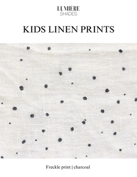 Kids & Nursery Linen Shades - Freckle Prints