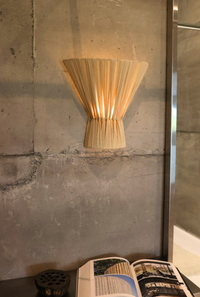 Flume Cloth Wall Light - Natural