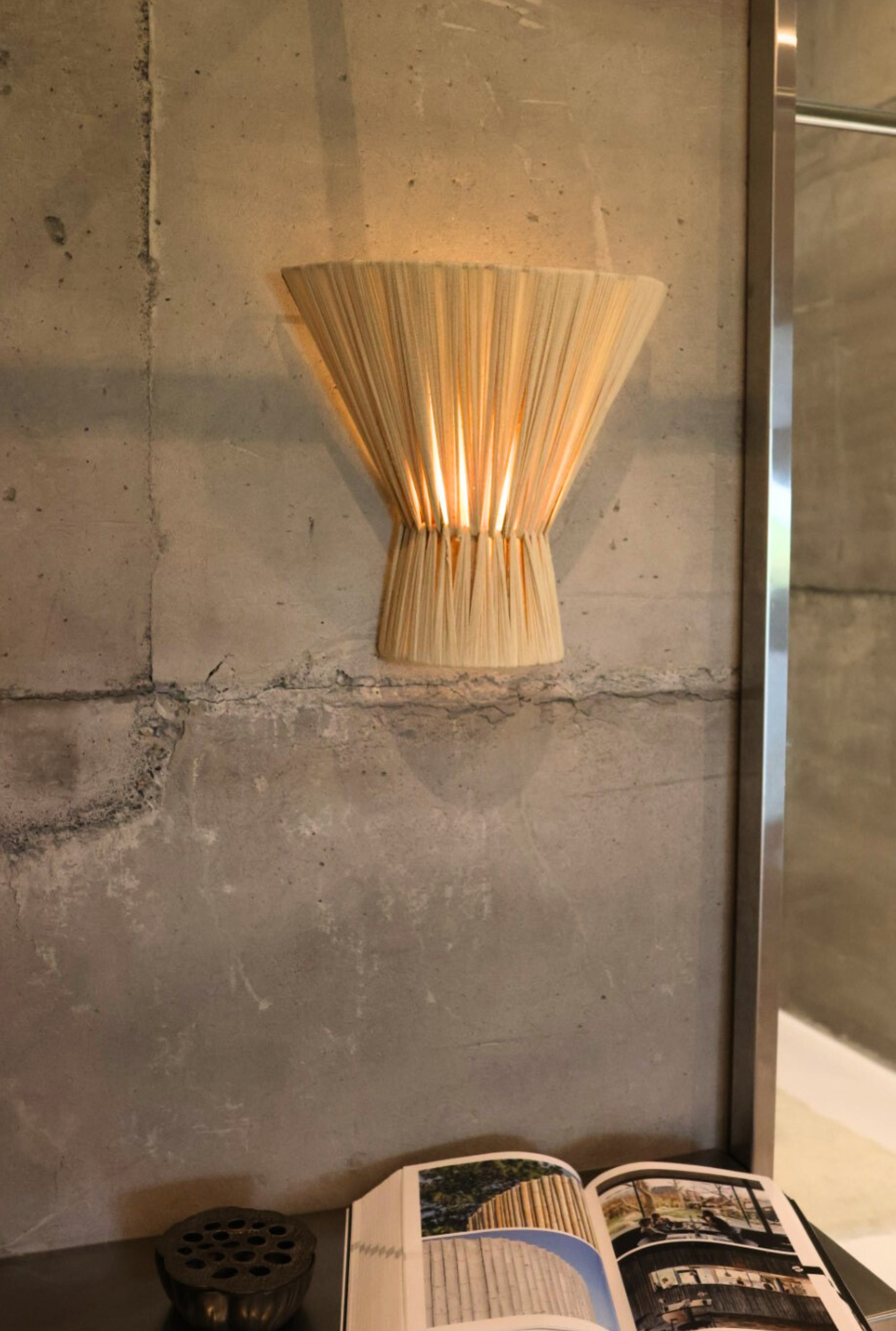 Flume Cloth Wall Light - Natural