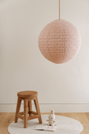 Starshine Charcoal Prints on Blush Linen