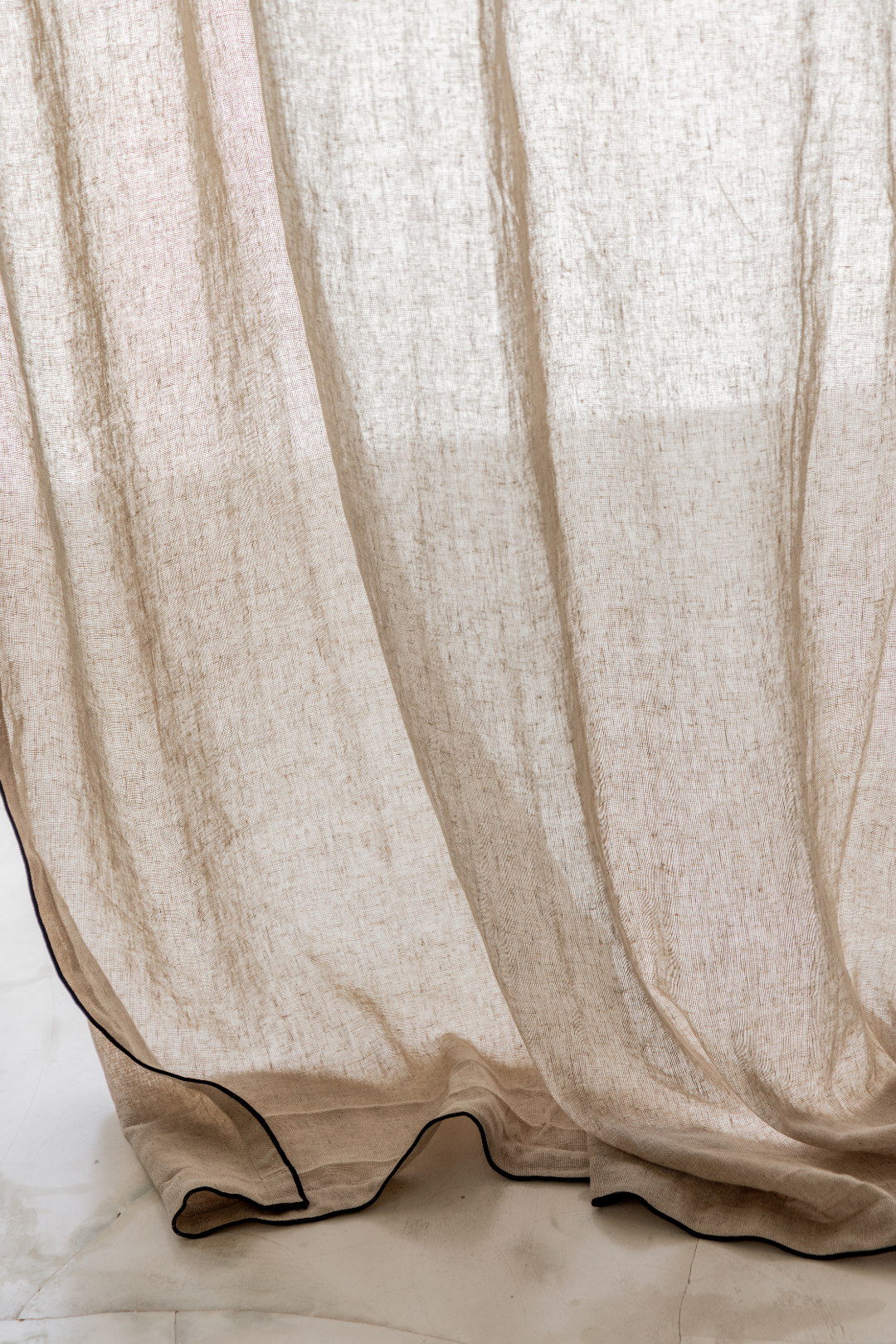 Sable Sheer Curtain - Taupe Linen