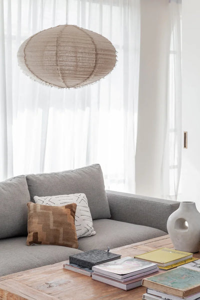 Linen Light Shade - Dome Shade (10 colours + 2 sizes)
