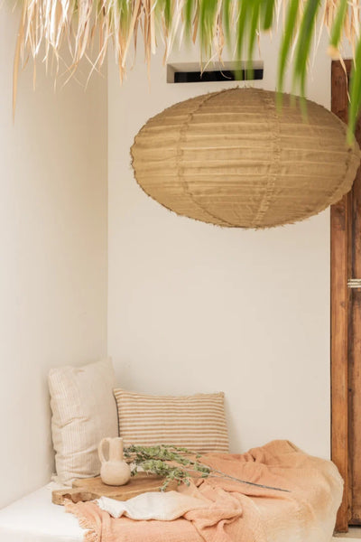 Linen Light Shade - Dome Shade (10 colours + 2 sizes)