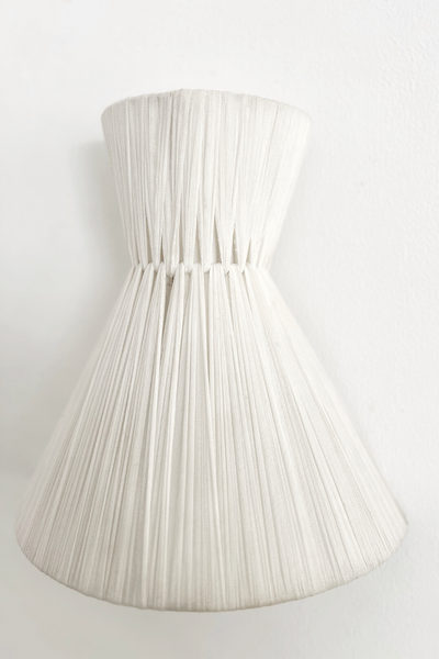 Flume Cloth Wall Sconces - Off White