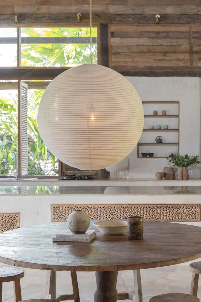 Linen pendant shop shade