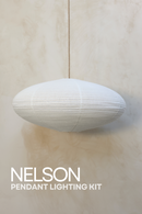 NELSON Pendant Bundle Kit in Off-White Linen