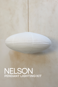 NELSON Pendant Bundle Kit in Off-White Linen