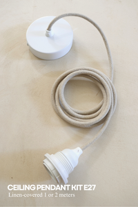 Empire Pendant Bundle Kit Taupe Linen