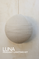 LUNA Pendant Bundle Kit in Taupe Linen