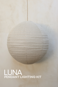 LUNA Pendant Bundle Kit in Taupe Linen