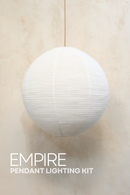 EMPIRE Pendant Bundle Kit in Off-White Linen