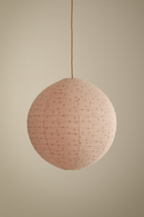 Starshine charcoal prints on blush linen