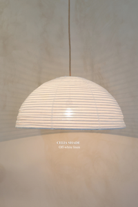 CELIA Linen Shade Bundle - Lampshade + E27 Ceiling Pendant Kit