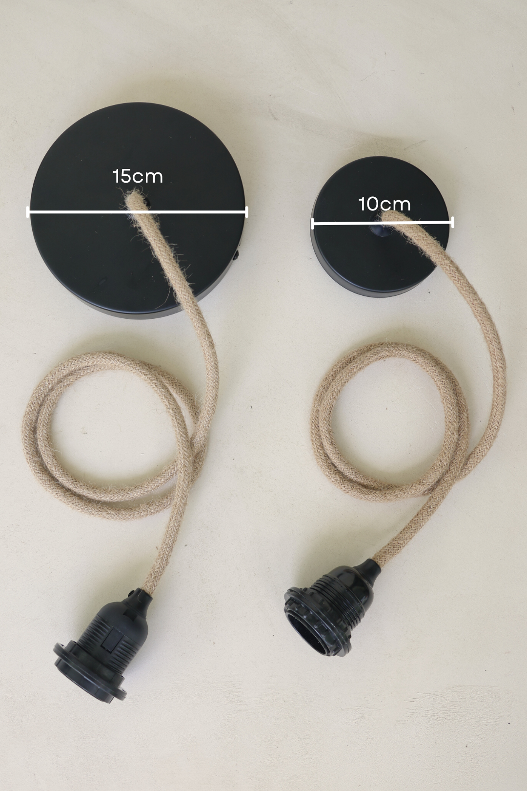 Ceiling Pendant Kit E27 - Nylon white electrical cable